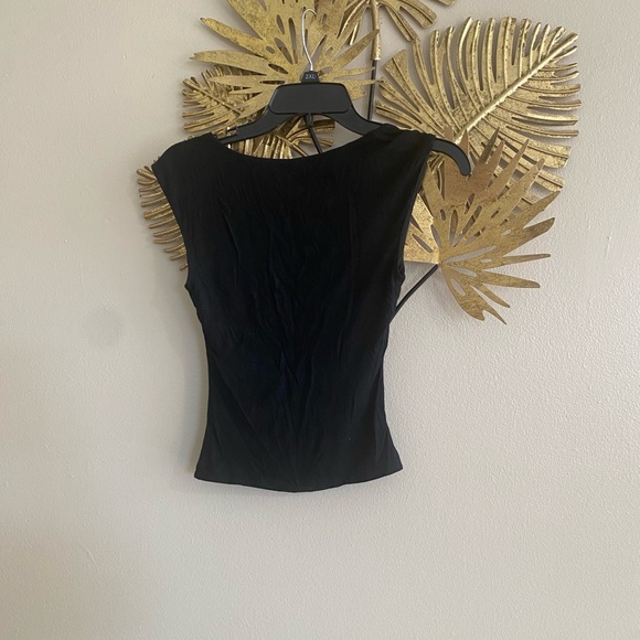 Tiger Mist Tops - Tiger Mist Black Sleeveless Top